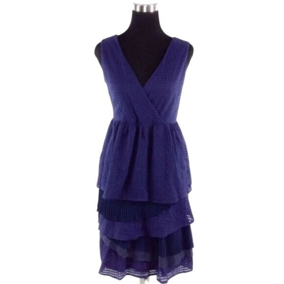 Ric Rac x Anthropologie Gingham Woven Eclectic Midi Dress Vintage Boho Feminine - Picture 5 of 16